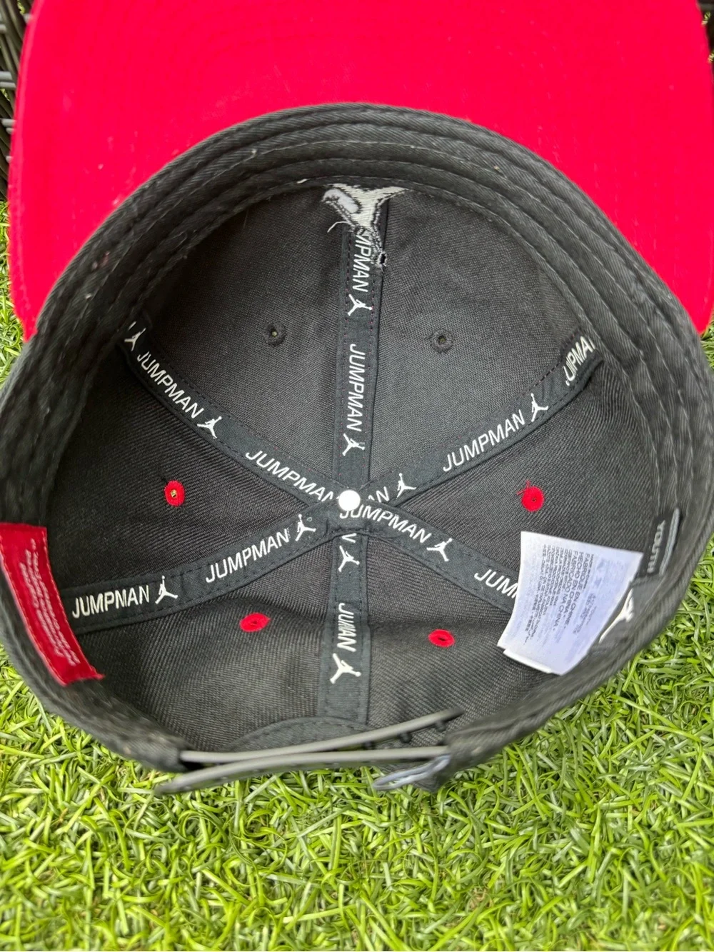 Jordan Youth Pro Jumpman Snapback Hat Red Black